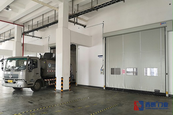 厨余垃圾卸料口隔味快速卷帘门