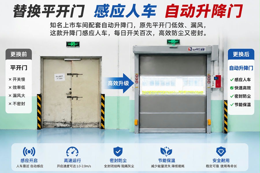 快速卷帘门替换平开门方案